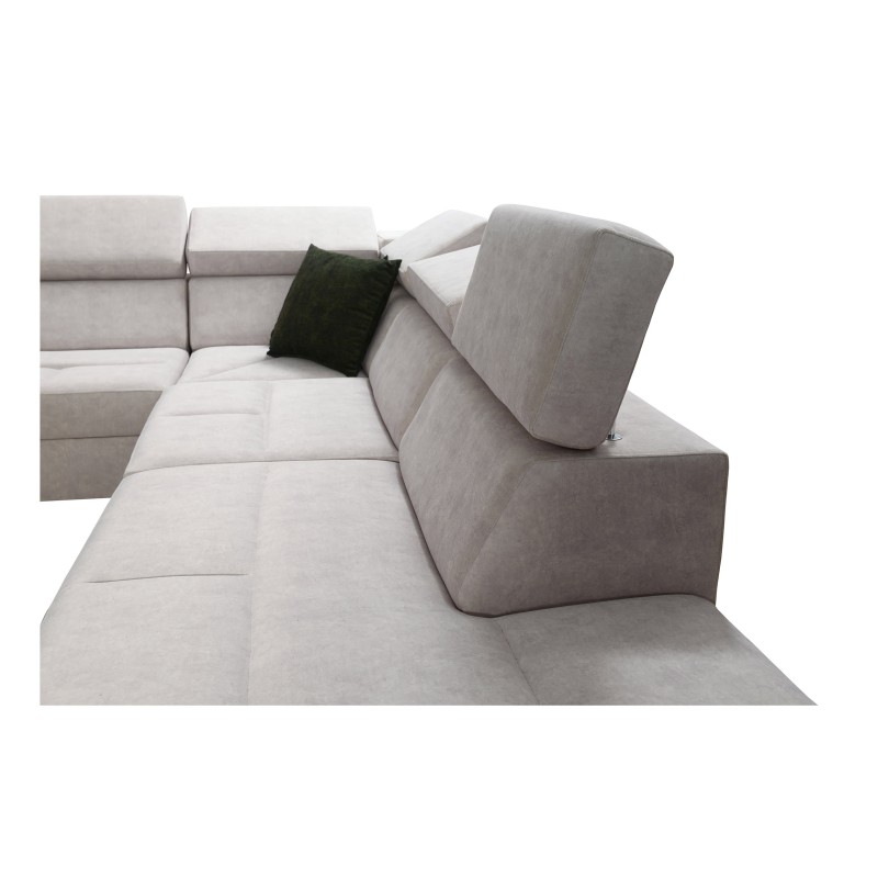 U-förmiges Sofa Avanti X mit Schlaffunktion und USB-Lampe | Velours, Whisper 3 + Ökoleder U-förmiges Sofa Avanti X mit Schlaffunktion und USB-Lampe | Velours, Whisper 3 + Ökoleder