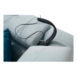 Modena V corner sofa with a sleeping function and bedding storage - Velvet, Amor velvet 4308 Modena V corner sofa with a sleeping function and bedding storage - Velvet, Amor velvet 4308