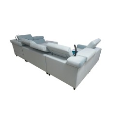 Modena V corner sofa with a sleeping function and bedding storage - Velvet, Amor velvet 4308 Modena V corner sofa with a sleeping function and bedding storage - Velvet, Amor velvet 4308