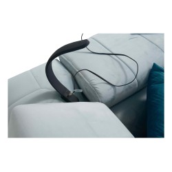 Modena V corner sofa with a sleeping function and bedding storage - Velvet, Amor velvet 4308 Modena V corner sofa with a sleeping function and bedding storage - Velvet, Amor velvet 4308
