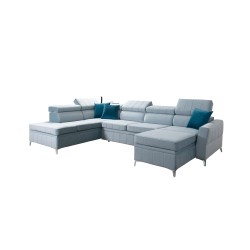 Narożnik Modena VI z funkcją spania – elegancja i funkcjonalność w tkaninie Velvet, Amor velvet 4309 Narożnik Modena VI z funkcją spania – elegancja i funkcjonalność w tkaninie Velvet, Amor velvet 4309