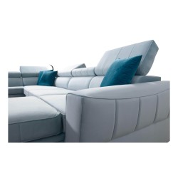 Narożnik Modena VI z funkcją spania – elegancja i funkcjonalność w tkaninie Velvet, Amor velvet 4312 Narożnik Modena VI z funkcją spania – elegancja i funkcjonalność w tkaninie Velvet, Amor velvet 4312