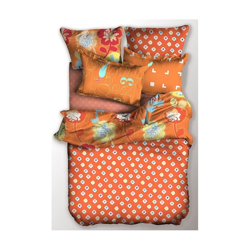 Frankhauer Ropa de cama de microfibra NARANJA Frankhauer Ropa de cama de microfibra NARANJA