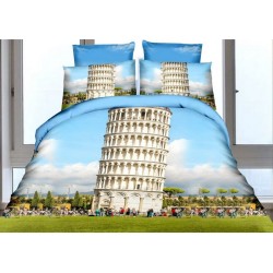 Frankhauer 3D Bettwäsche TURM 100% MIKROFASER