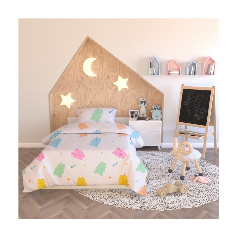 Frankhauer Ropa de cama infantil Ositos de Caramelo 100% algodón Frankhauer Ropa de cama infantil Ositos de Caramelo 100% algodón
