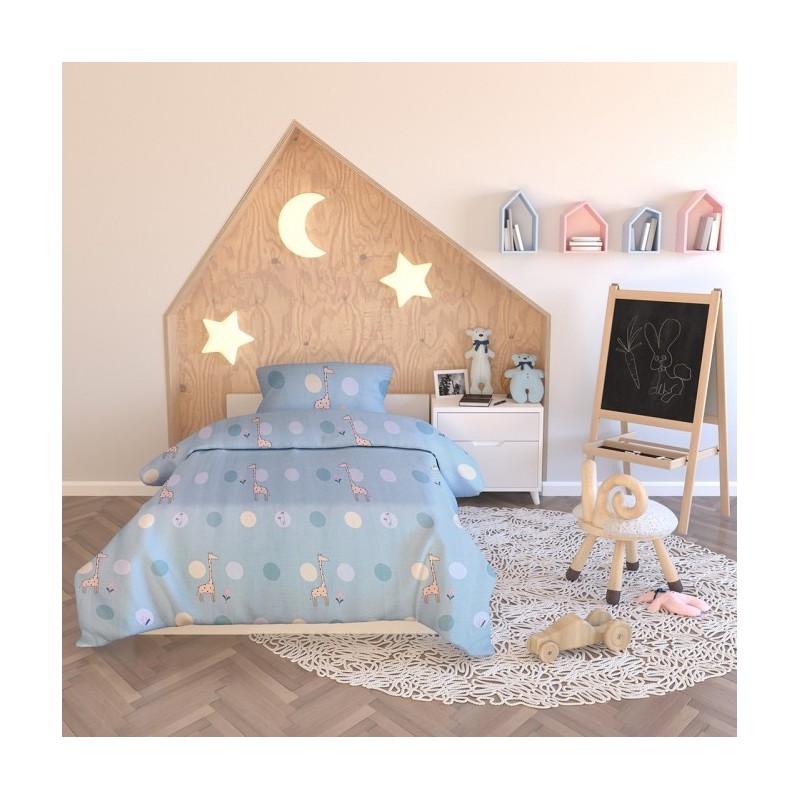 Frankhauer Ropa de cama infantil Jirafas Alegres Frankhauer Ropa de cama infantil Jirafas Alegres