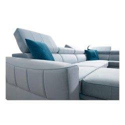 Narożnik Modena VI z funkcją spania – elegancja i funkcjonalność w tkaninie Velvet, Amor velvet 4308 Narożnik Modena VI z funkcją spania – elegancja i funkcjonalność w tkaninie Velvet, Amor velvet 4308