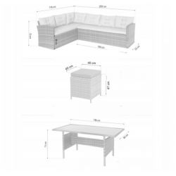 Frankhauer LILO Brown Garden Furniture Set Frankhauer LILO Brown Garden Furniture Set