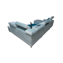 Narożnik Modena VI z funkcją spania – elegancja i funkcjonalność w tkaninie Velvet, Amor velvet 4309 Narożnik Modena VI z funkcją spania – elegancja i funkcjonalność w tkaninie Velvet, Amor velvet 4309