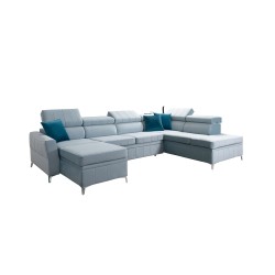 Narożnik Modena VI z funkcją spania – elegancja i funkcjonalność w tkaninie Velvet, Amor velvet 4309 Narożnik Modena VI z funkcją spania – elegancja i funkcjonalność w tkaninie Velvet, Amor velvet 4309