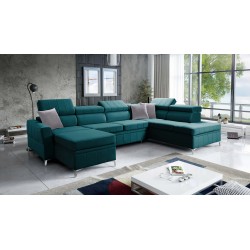 Ecksofa Modena VI mit Schlaffunktion – Eleganz und Funktionalität in Velvet-Stoff, Amor Velvet 4312
