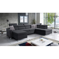 Narożnik Modena VI z funkcją spania – elegancja i funkcjonalność w tkaninie Velvet, Amor velvet 4321