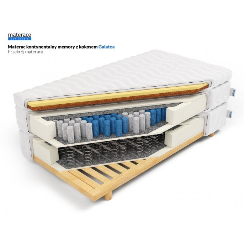 Frankhauer Continental memory mattress with coconut Galatea