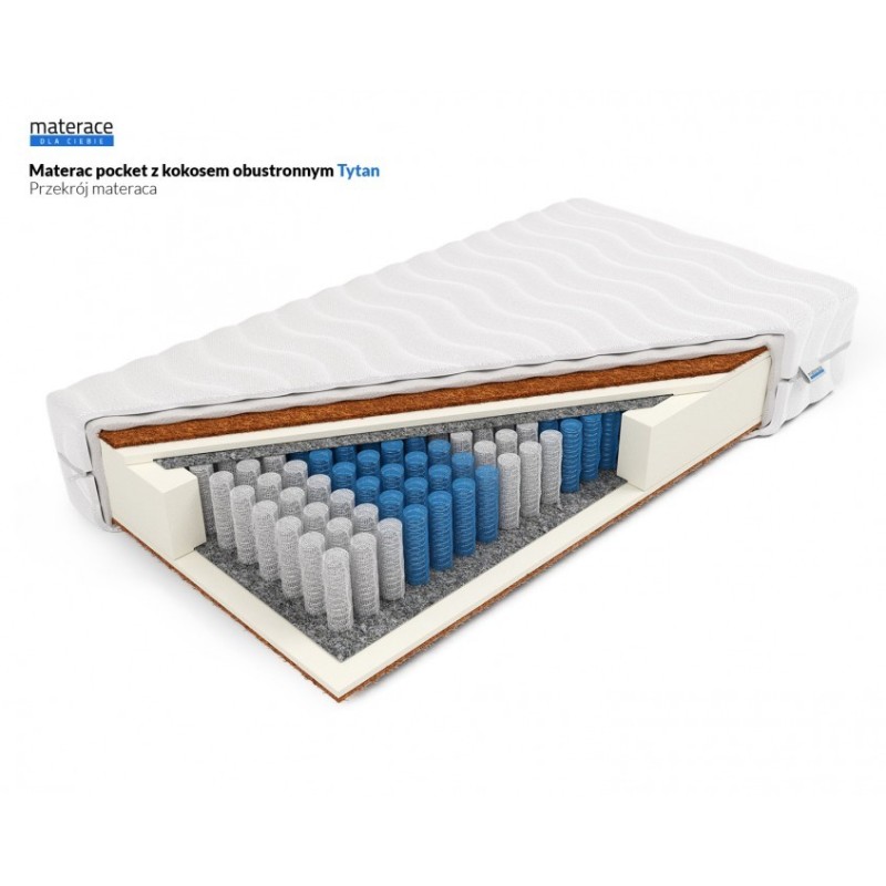 Frankhauer Taschenfederkernmatratze mit beidseitigem Kokos Titan Frankhauer Taschenfederkernmatratze mit beidseitigem Kokos Titan