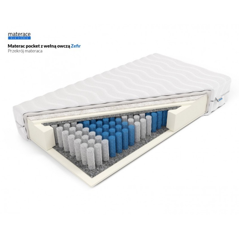 Frankhauer Pocket Mattress with Sheep Wool Zefir Frankhauer Pocket Mattress with Sheep Wool Zefir