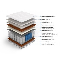 Frankhauer Pocket mattress with coconut and sheep wool Hebe Frankhauer Pocket mattress with coconut and sheep wool Hebe