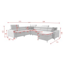 bMeta Title:/b Modena VII Corner Sofa with Sleeping Function - Elegance and Functionality | [YOUR STORE NAME]