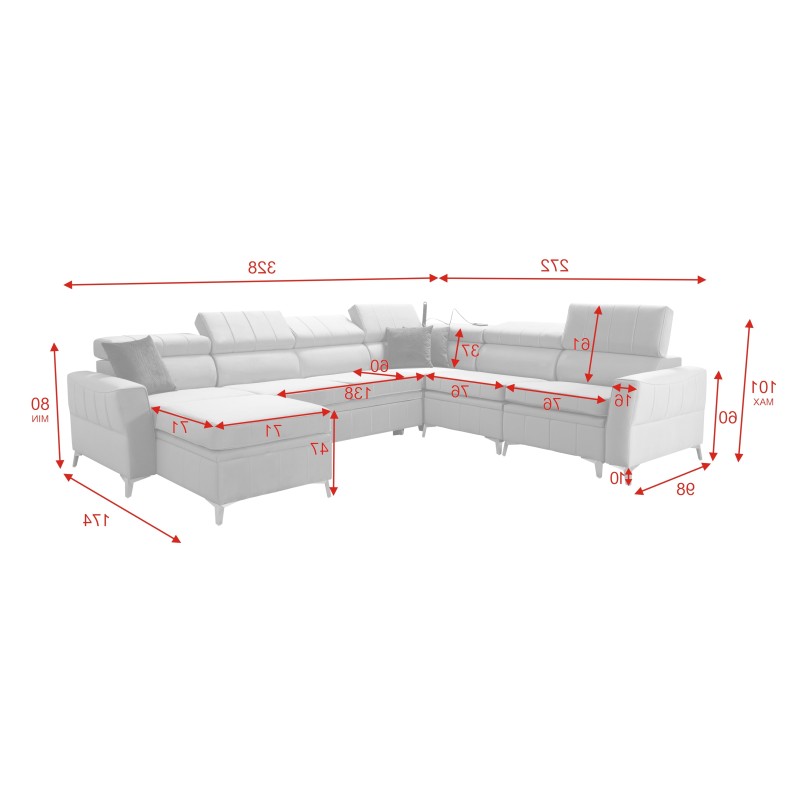 bMeta Title:/b Modena VII Corner Sofa with Sleeping Function - Elegance and Functionality | [YOUR STORE NAME]