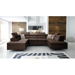 Modena VIII Ecksofa mit Schlaffunktion Velvet, Amor velvet 4301 - Eleganz und Funktionalität in einem