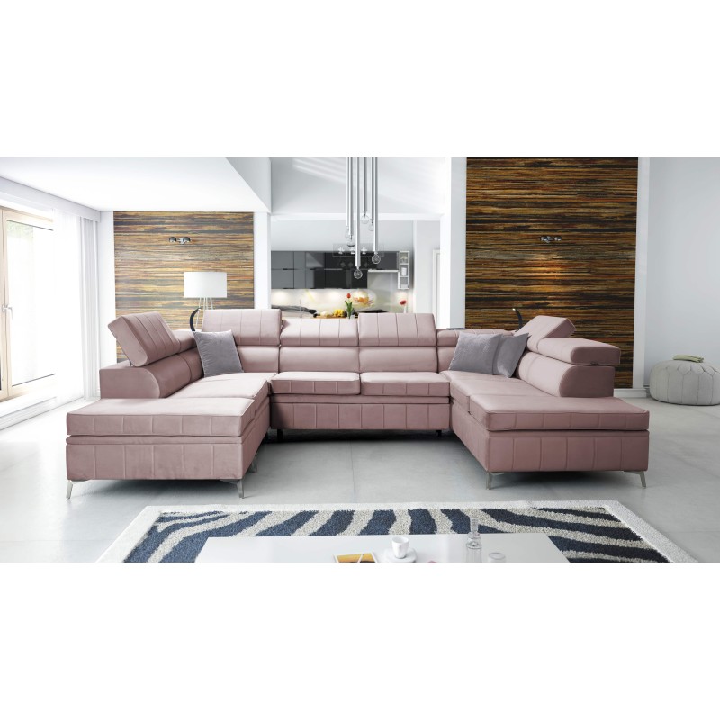 Кутовий диван Modena VIII з функцією сну Velvet, Amor velvet 4308 - елегантність і функціональність в одному Кутовий диван Modena VIII з функцією сну Velvet, Amor velvet 4308 - елегантність і функціональність в одному
