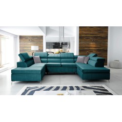 Modena VIII Ecksofa mit Schlaffunktion Velvet, Amor velvet 4312 - Eleganz und Funktionalität in einem