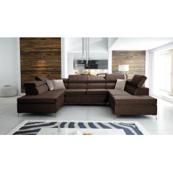 Modena VIII Ecksofa mit Schlaffunktion Velvet, Amor velvet 4301 - Eleganz und Funktionalität in einem
