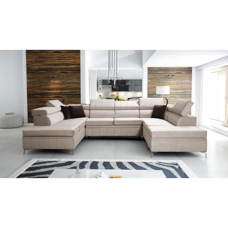 Esquina Modena VIII con función de cama Velvet, Amor velvet 4303: elegancia y funcionalidad en uno. Esquina Modena VIII con función de cama Velvet, Amor velvet 4303: elegancia y funcionalidad en uno.