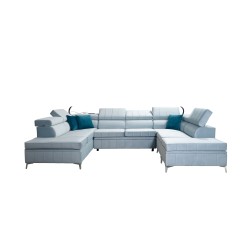 Modena VIII Corner Sofa with Sleeping Function Velvet, Amor Velvet 4312 - Elegance and Functionality in One Modena VIII Corner Sofa with Sleeping Function Velvet, Amor Velvet 4312 - Elegance and Functionality in One