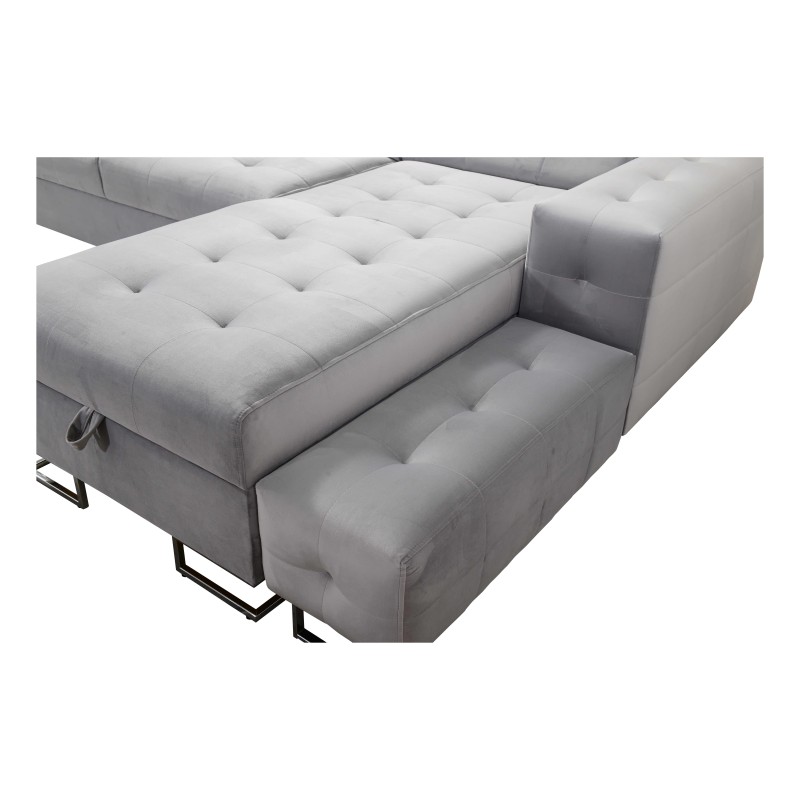 Ecksofa Fusion IV mit gestepptem Sitz, Schlaffunktion und USB-Anschluss | Samt | Hydrophob, Magic Velvet 2282 Ecksofa Fusion IV mit gestepptem Sitz, Schlaffunktion und USB-Anschluss | Samt | Hydrophob, Magic Velvet 2282