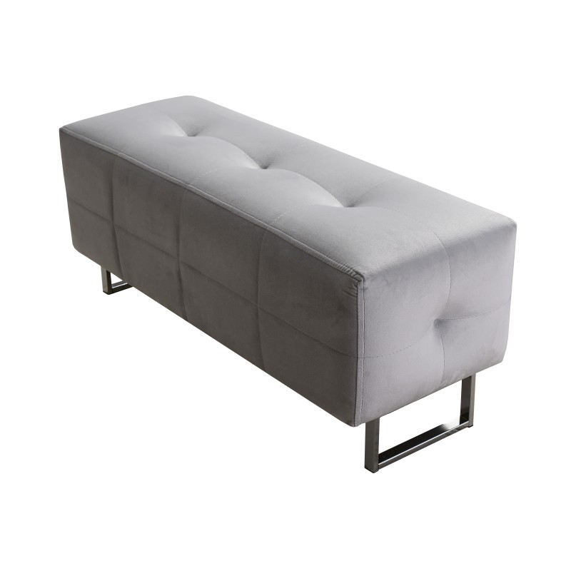 Fusion IV corner sofa with quilted seat, sleeping function, and USB port | Velvet | Hydrophobic, Magic Velvet 2282