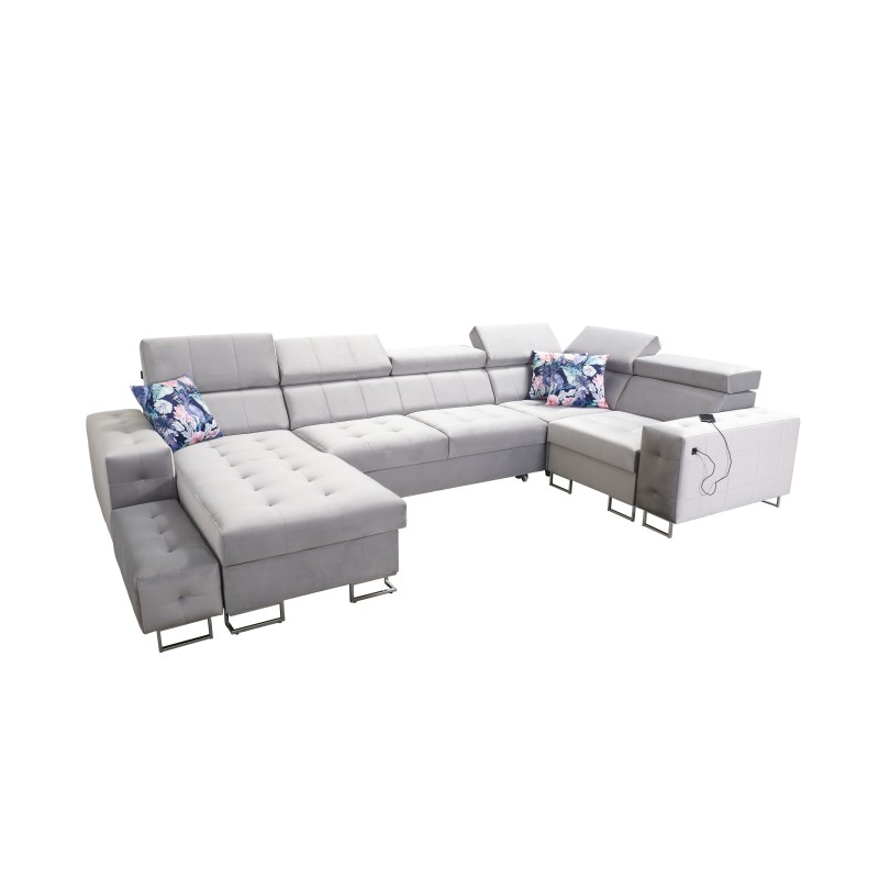 Fusion IV Ecksofa mit gestepptem Sitz, Schlaffunktion und USB-Anschluss | Samt | Hydrophob, Magic Velvet 2299 Fusion IV Ecksofa mit gestepptem Sitz, Schlaffunktion und USB-Anschluss | Samt | Hydrophob, Magic Velvet 2299