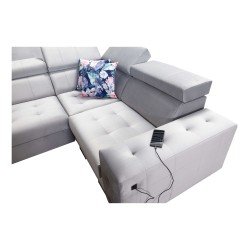 Fusion IV Ecksofa mit gestepptem Sitz, Schlaffunktion und USB-Anschluss | Samt | Hydrophob, Magic Velvet 2299 Fusion IV Ecksofa mit gestepptem Sitz, Schlaffunktion und USB-Anschluss | Samt | Hydrophob, Magic Velvet 2299