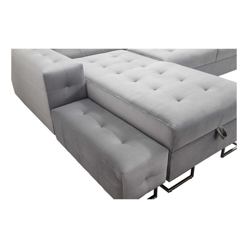 Fusion IV Ecksofa mit gestepptem Sitz, Schlaffunktion und USB-Anschluss | Samt | Hydrophob, Magic Velvet 2299 Fusion IV Ecksofa mit gestepptem Sitz, Schlaffunktion und USB-Anschluss | Samt | Hydrophob, Magic Velvet 2299