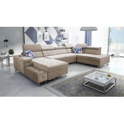 Elegant Fusion VI Corner Sofa with Quilted Seat - Exceptional Comfort and Style