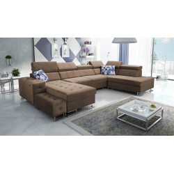 Elegant Fusion VI Corner Sofa with Quilted Seat - Exceptional Comfort and Style