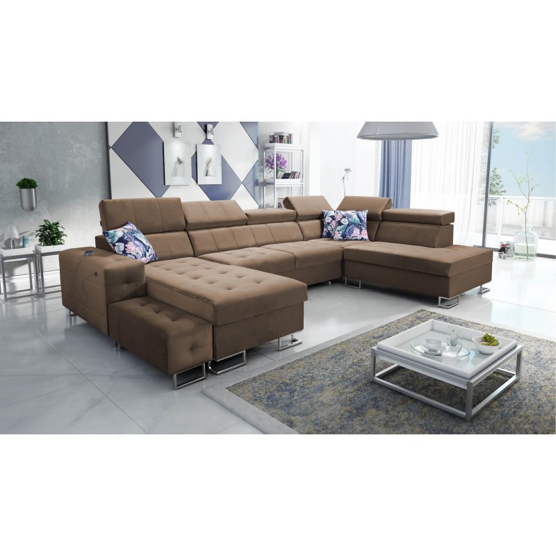 Elegante Ecksofa Fusion VI mit Gestepptem Sitz - Außergewöhnlicher Komfort und Stil