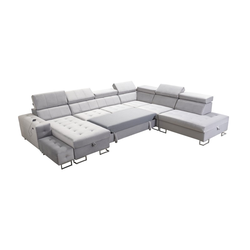Ecksofa Fusion X mit Schlaffunktion in Samtstoff | Hydrophob, Magic Velvet 2282 | Perfekt für Ihr Wohnzimmer Ecksofa Fusion X mit Schlaffunktion in Samtstoff | Hydrophob, Magic Velvet 2282 | Perfekt für Ihr Wohnzimmer