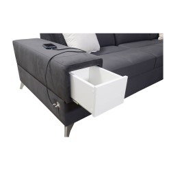 U-förmiges Ecksofa Porto IV mit Schlaffunktion - hohe Qualität des Veloursstoffs | Hydrophob, Casablanca 2316 U-förmiges Ecksofa Porto IV mit Schlaffunktion - hohe Qualität des Veloursstoffs | Hydrophob, Casablanca 2316