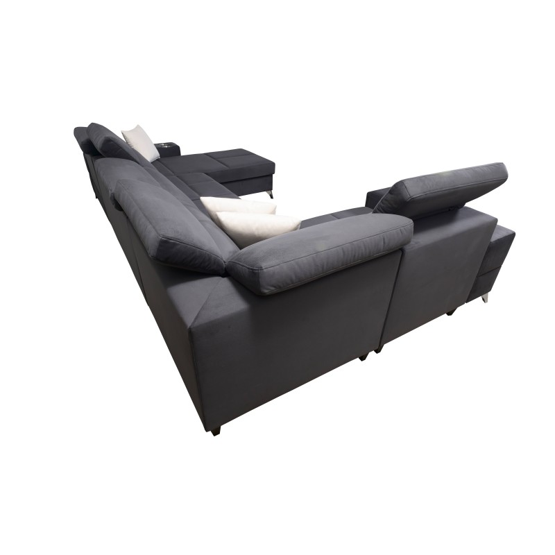 U-förmiges Ecksofa Porto IV mit Schlaffunktion - hohe Qualität des Veloursstoffs | Hydrophob, Casablanca 2316 U-förmiges Ecksofa Porto IV mit Schlaffunktion - hohe Qualität des Veloursstoffs | Hydrophob, Casablanca 2316