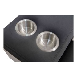 Porto IV U-shaped corner sofa with sleeping function - high-quality Velvet fabric | Hydrophobic, Casablanca 2314