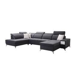 Luxuriöses U-förmiges Sofa Porto VI mit Schlaffunktion - Samt | Hydrophob, Casablanca 2304 Luxuriöses U-förmiges Sofa Porto VI mit Schlaffunktion - Samt | Hydrophob, Casablanca 2304