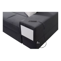 Luxuriöses U-förmiges Sofa Porto VI mit Schlaffunktion - Samt | Hydrophob, Casablanca 2304 Luxuriöses U-förmiges Sofa Porto VI mit Schlaffunktion - Samt | Hydrophob, Casablanca 2304
