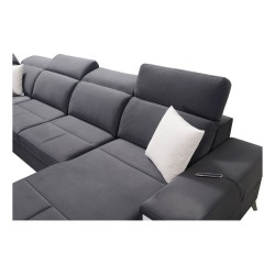 Luxuriöses Ecksofa in U-Form Porto VI mit Schlaffunktion - Samt | Wasserabweisend, Casablanca 2316 Luxuriöses Ecksofa in U-Form Porto VI mit Schlaffunktion - Samt | Wasserabweisend, Casablanca 2316