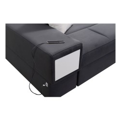 Luxus-Ecksofa in U-Form Porto VI mit Schlaffunktion - Samt | Hydrophob, Casablanca 2314 Luxus-Ecksofa in U-Form Porto VI mit Schlaffunktion - Samt | Hydrophob, Casablanca 2314