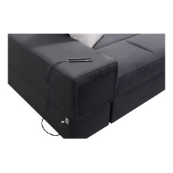 Luxus-Ecksofa in U-Form Porto VI mit Schlaffunktion - Samt | Hydrophob, Casablanca 2314 Luxus-Ecksofa in U-Form Porto VI mit Schlaffunktion - Samt | Hydrophob, Casablanca 2314
