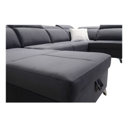 U-förmiges Ecksofa Porto VIII mit Schlaffunktion und USB-Anschluss | Möbel in Samtstoff | Hydrophob, Casablanca 2316 U-förmiges Ecksofa Porto VIII mit Schlaffunktion und USB-Anschluss | Möbel in Samtstoff | Hydrophob, Casablanca 2316