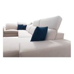 U-förmiges Sofa Alto IV mit Schlaffunktion - Geflecht, Sawana 61