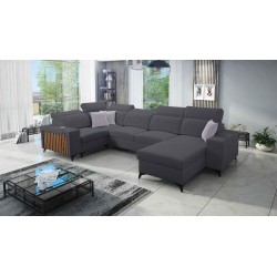 U-shaped Alto IV sectional with a sleeping function - Weave, Sawana 96