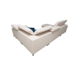 U-shaped Alto IV sectional with sleeping function - Weave, Sawana 21