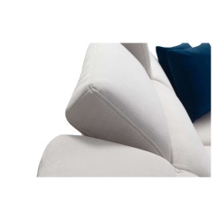 Sofá esquinero en forma de U Alto VI con lamas, función de cama y reposacabezas ajustables Plecionka, Sawana 14.